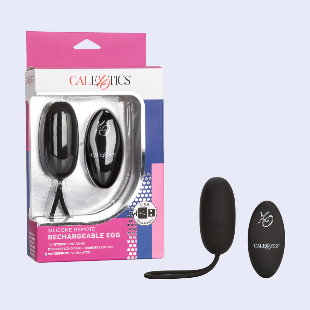 CalExotics Silicone Remote Rechargeable Egg Vibrator - La Pepa