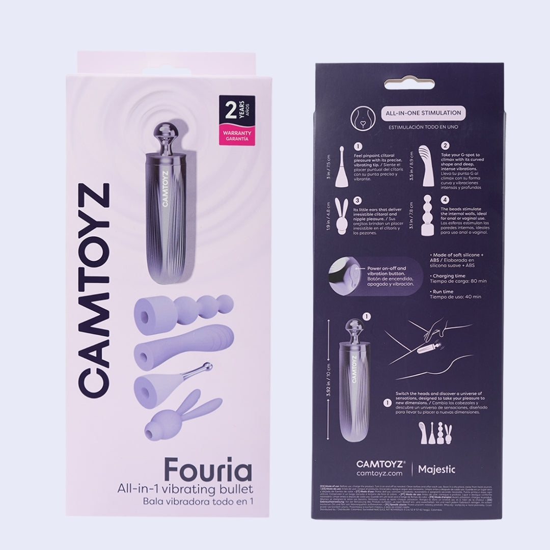Camtoyz Fouria All-In-One Vibrating Bullet Set - La Pepa