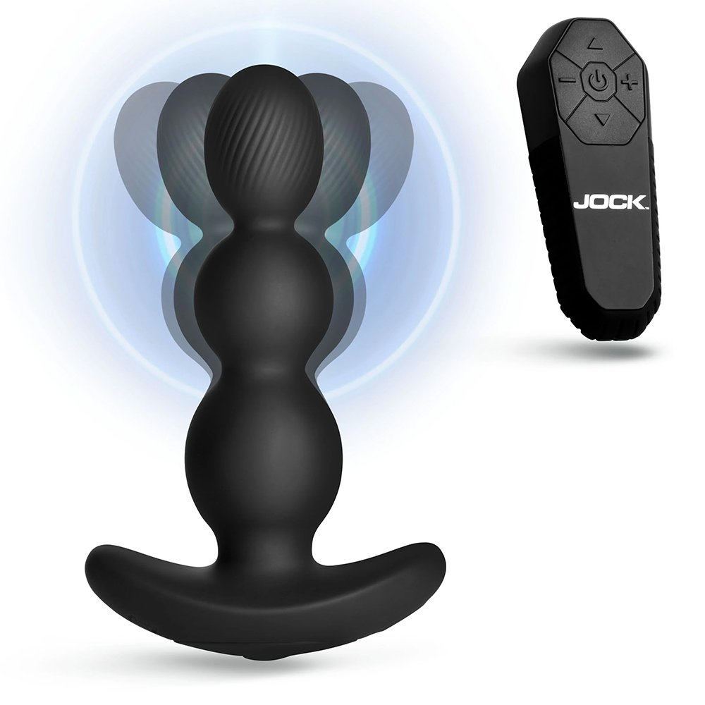 Jock Gyro-X Gyrating Vibrating Silicone Butt Plug - La Pepa