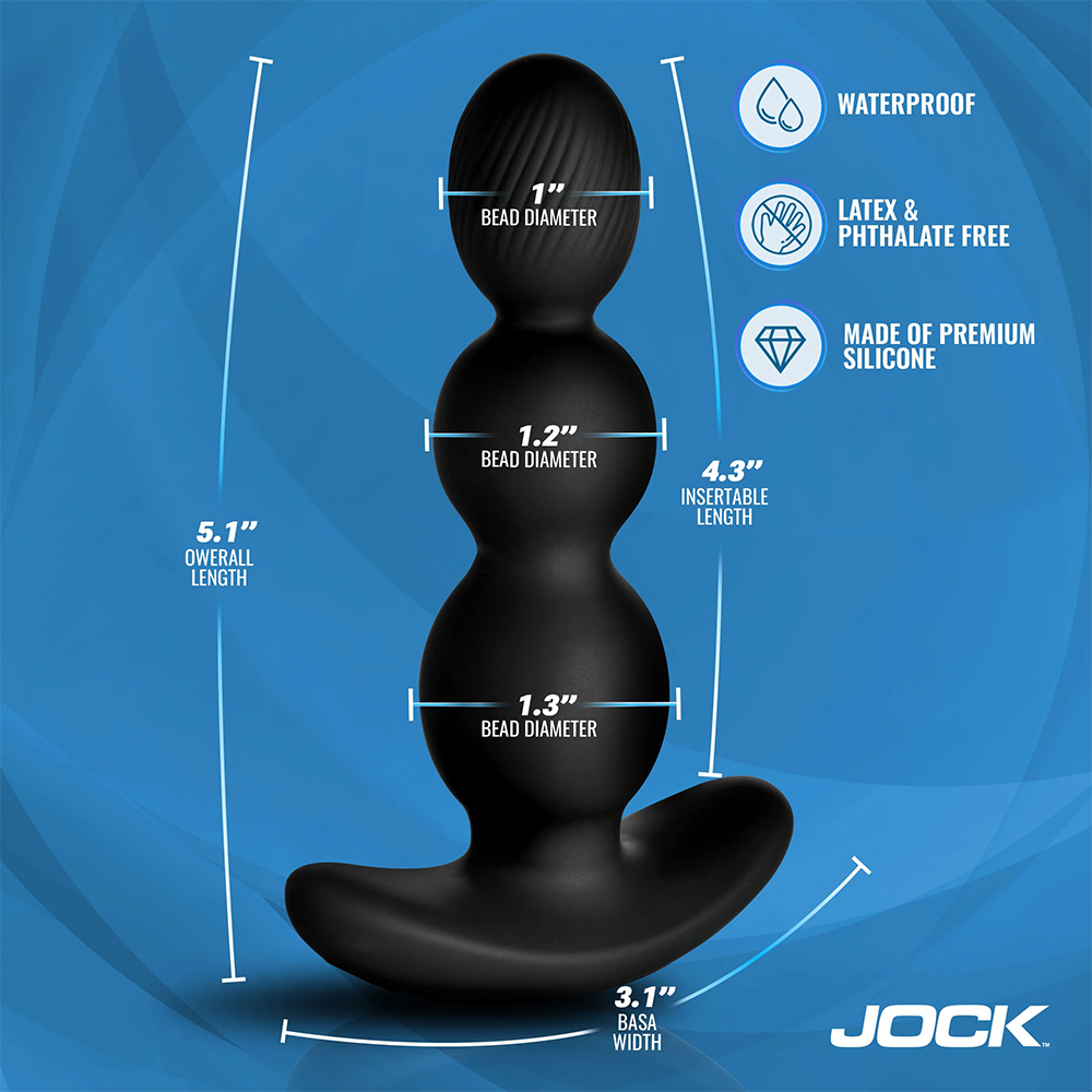 Jock Gyro-X Gyrating Vibrating Silicone Butt Plug - La Pepa