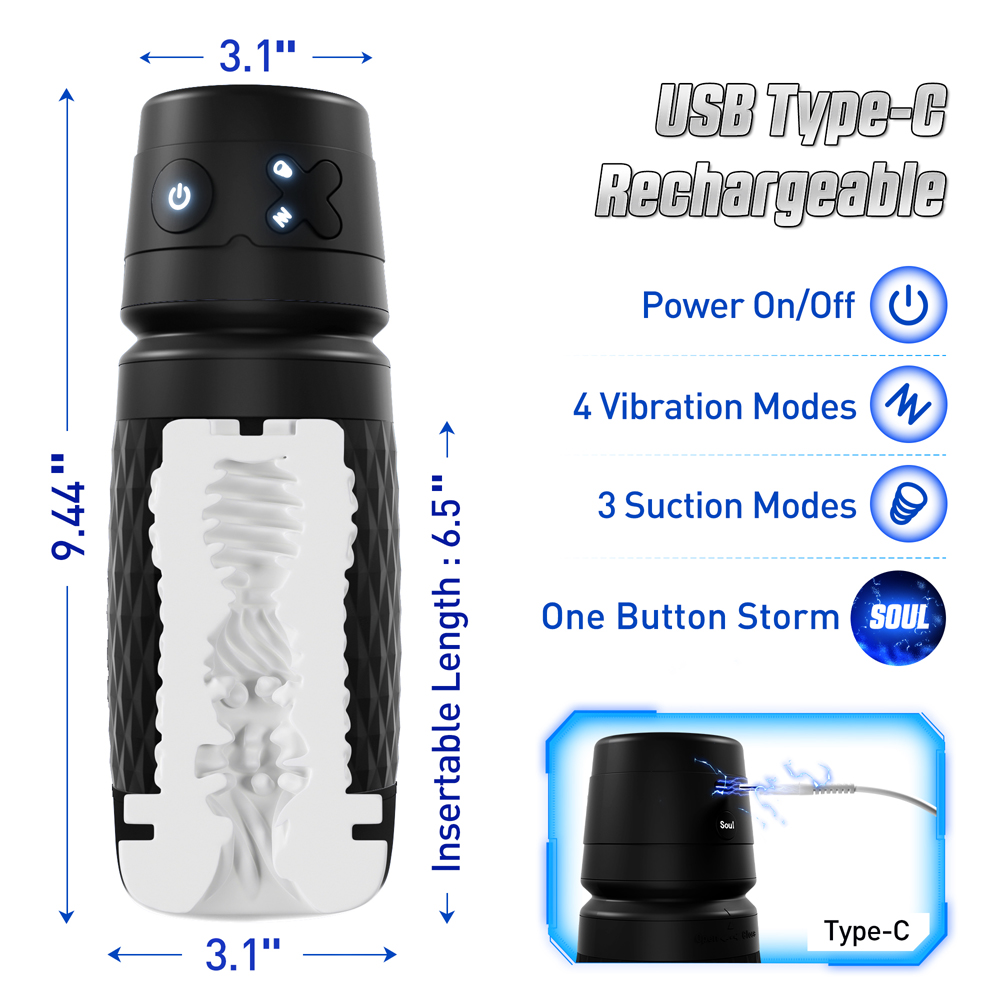 CyberSkin Warrior Automatic Male Masturbator - La Pepa