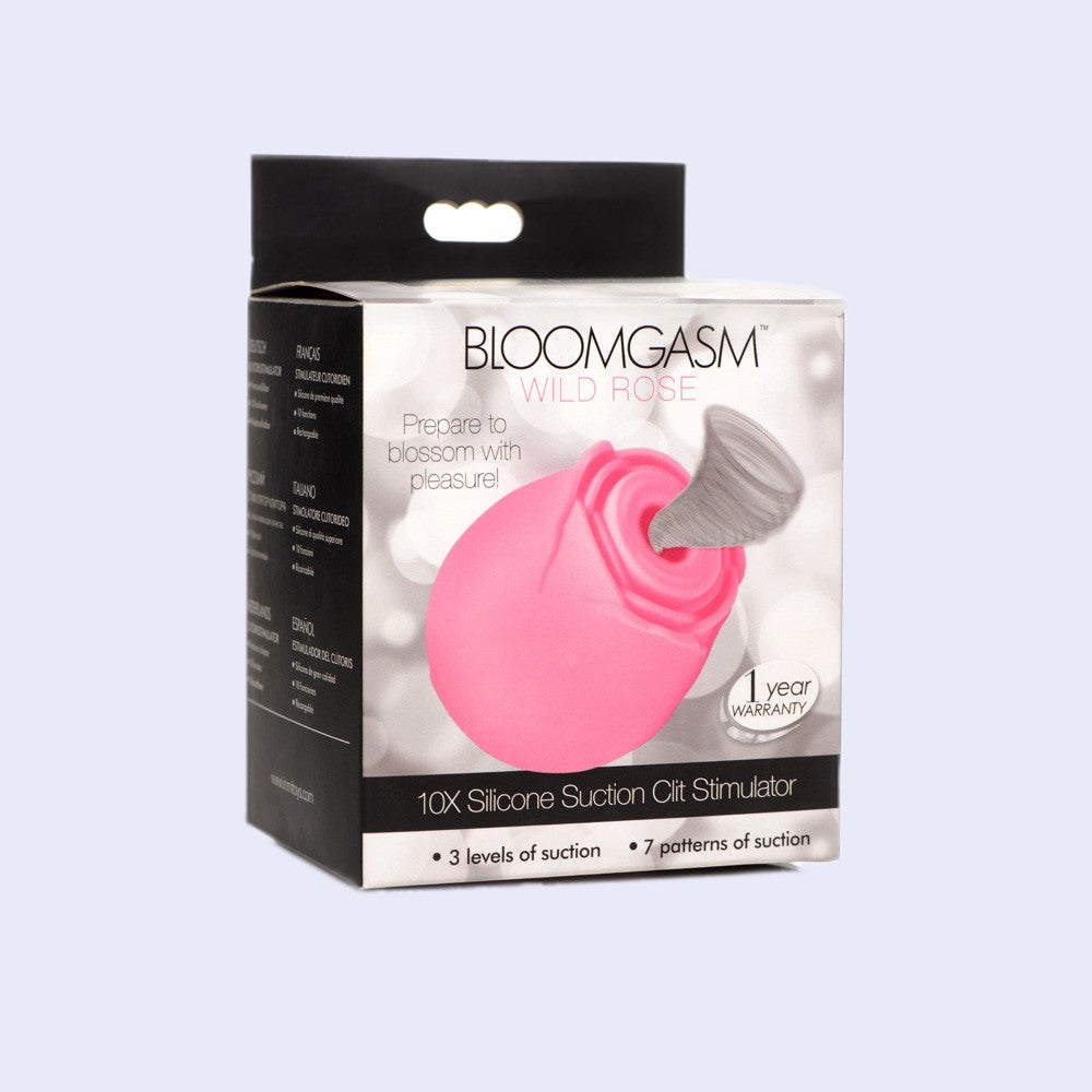 Bloomgasm Pink Rose 10X Air Pulse Vibrator