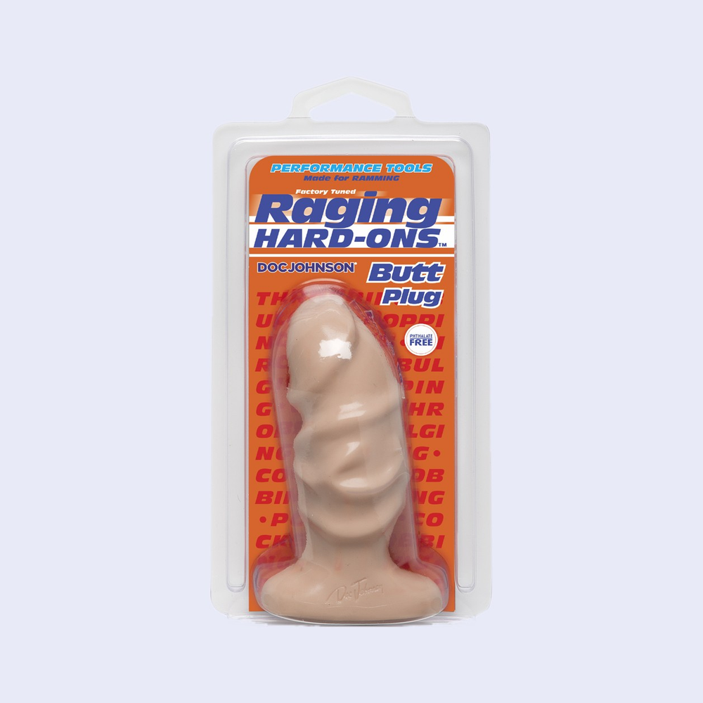 Raging Hard-Ons Butt Plug White 4.25"
