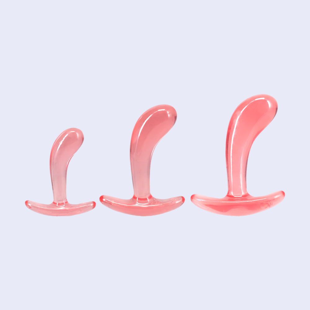 Doc Johnson Crystal Jellies Curved Anal Trainer Set - La Pepa