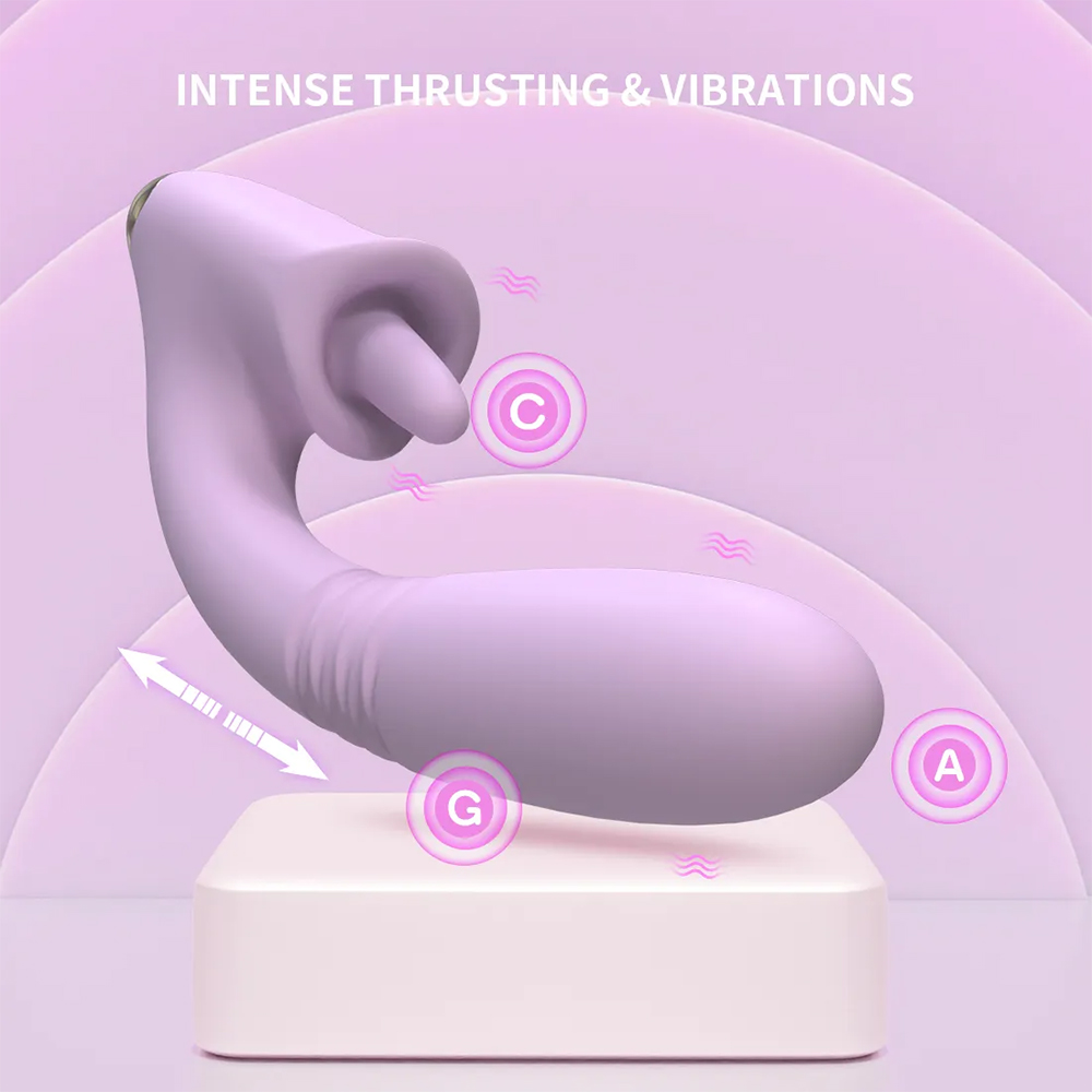 Dyso Aerolure App-Controlled Thrusting Rabbit Vibrator - La Pepa