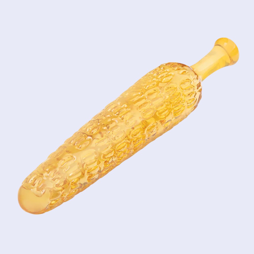 GLAS Cornstar 8 Inch Glass Dildo