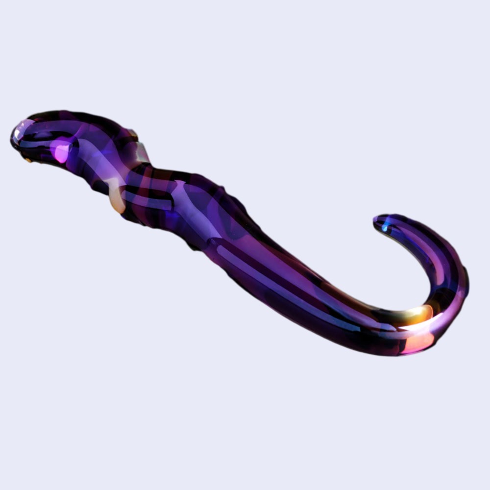 Our Erotic Journey Blue Flame 10 Inch Glass Dildo