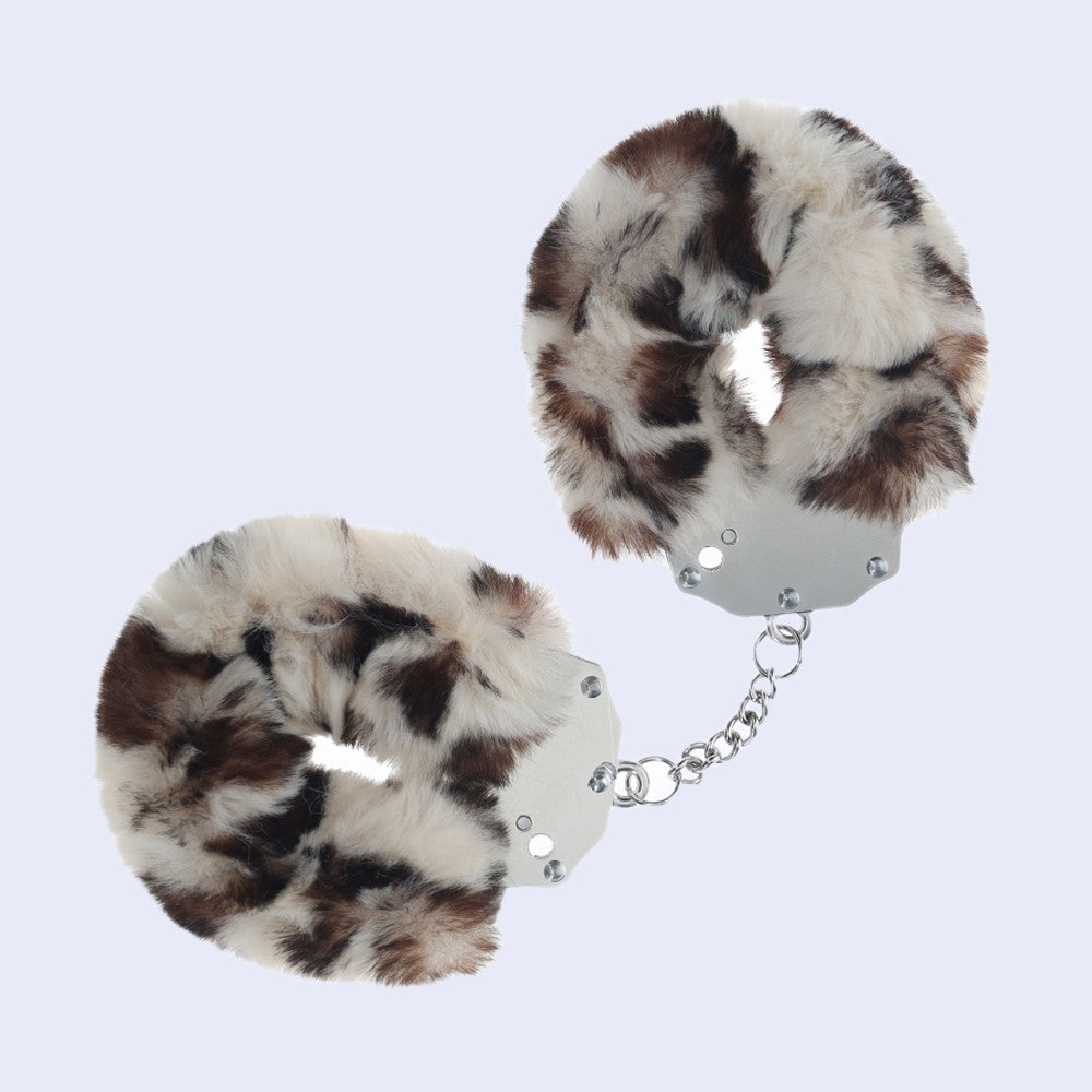 Heavy-Duty Fluffy Handcuffs Snowleopard