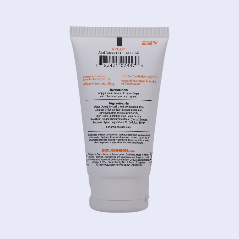 RELAX Anal Relaxer For Everyone 2 oz.
