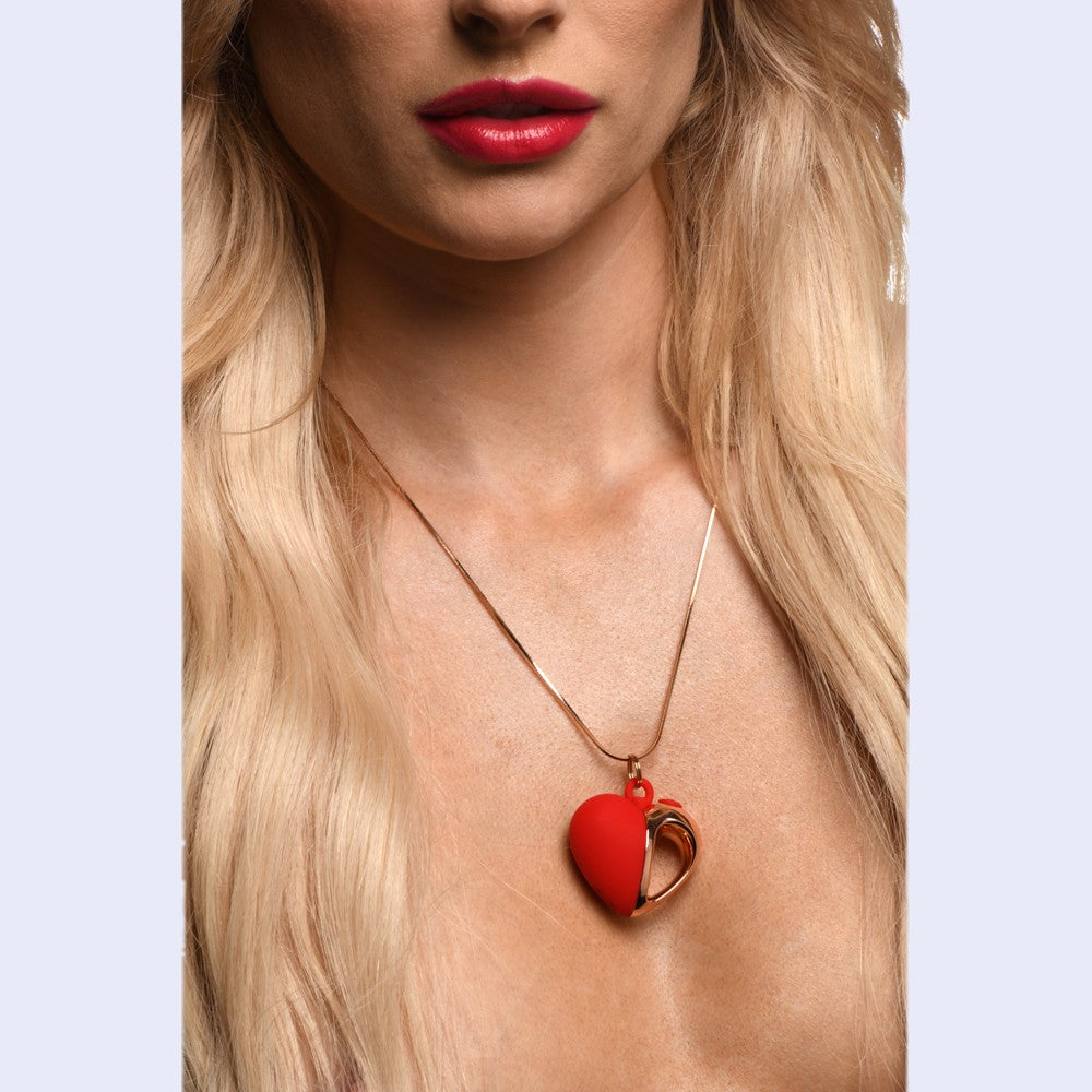 Charmed 10X Vibrating Heart Necklace