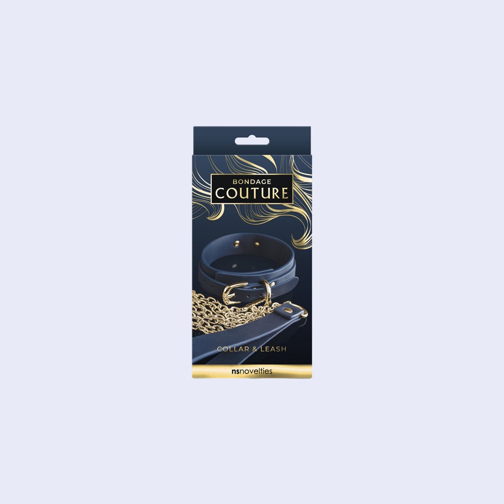 NS Novelties Bondage Couture Collar and Leash