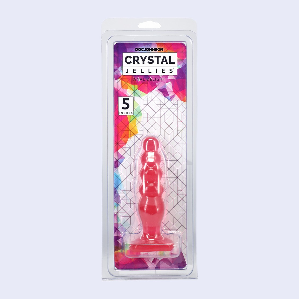 Crystal Jellies 5" Anal Plug Pink