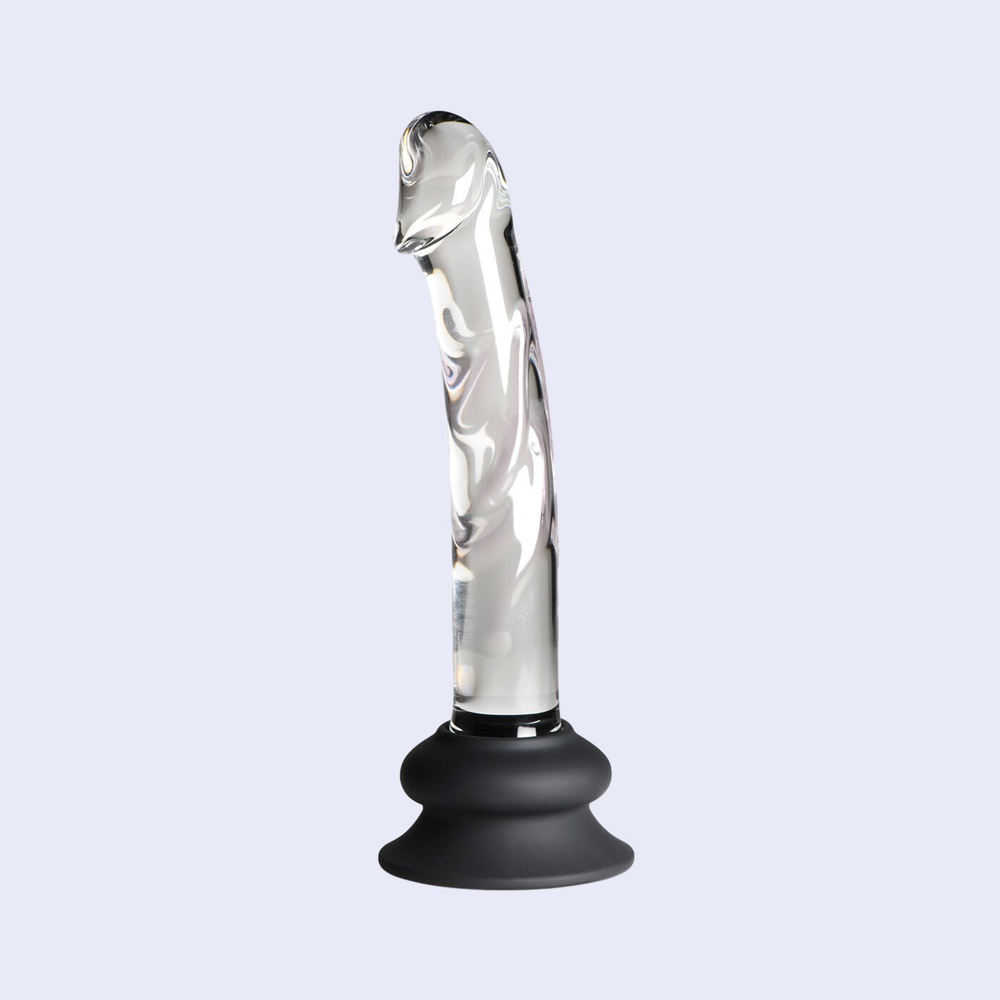 Curve Novelties Pleasure Crystals 7 Inch Glass Dildo