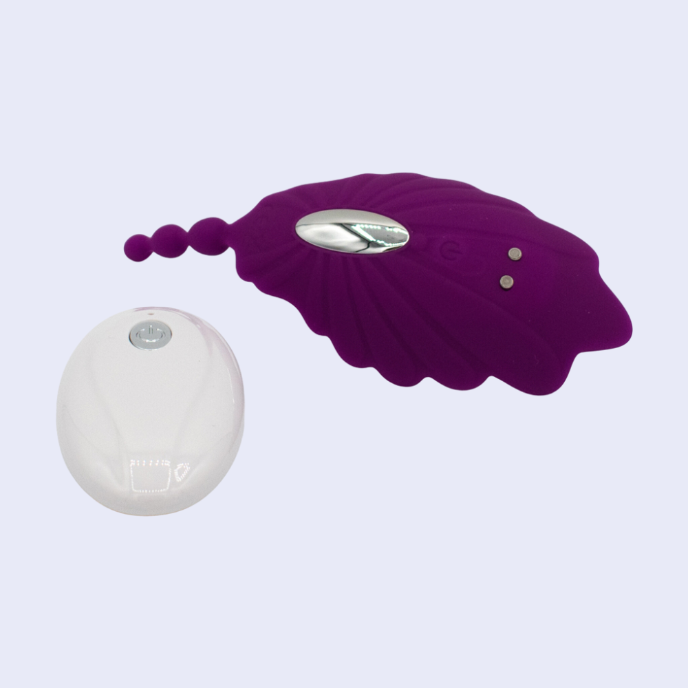 Shell Yeah! Remote Control Wearable Panty Vibrator - La Pepa