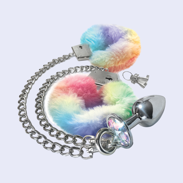 Nixie Metal Plug & Furry Cuff Set