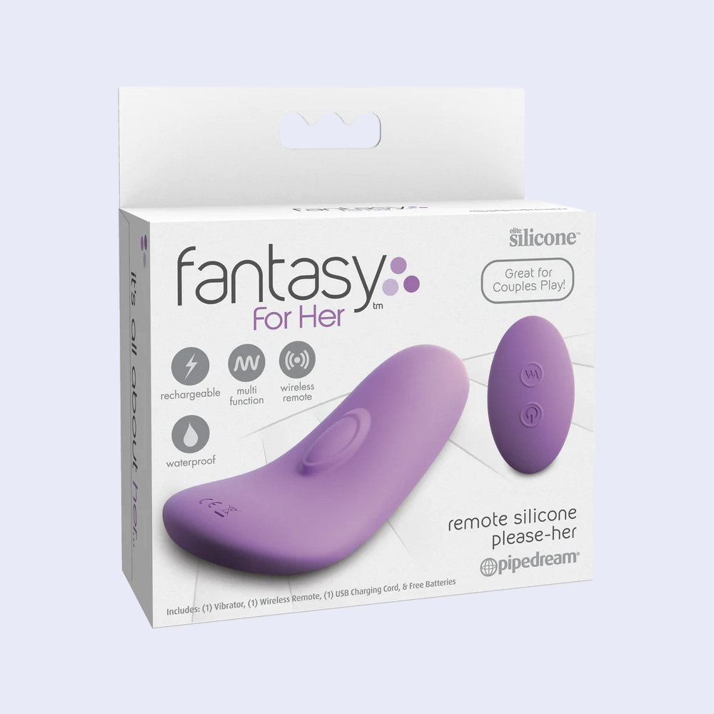 Fantasy For Her Remote Silicone Please-Her Vibrator - La Pepa