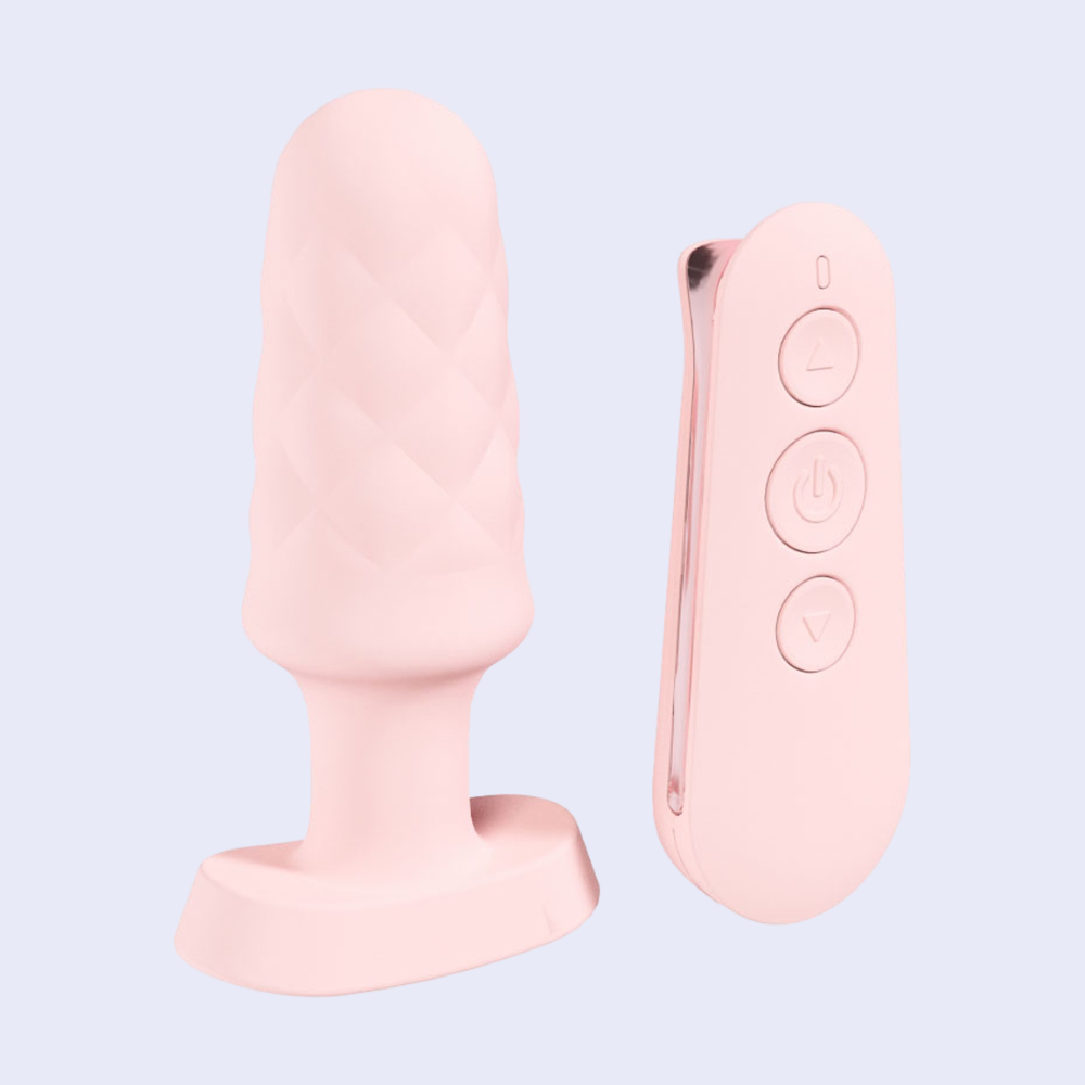 Loveline Velvet Remote Control Vibrating Butt Plug - La Pepa