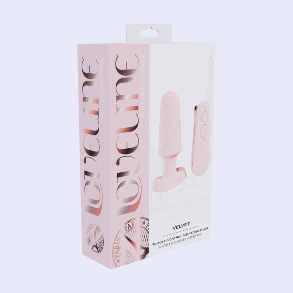 Loveline Velvet Remote Control Vibrating Butt Plug - La Pepa