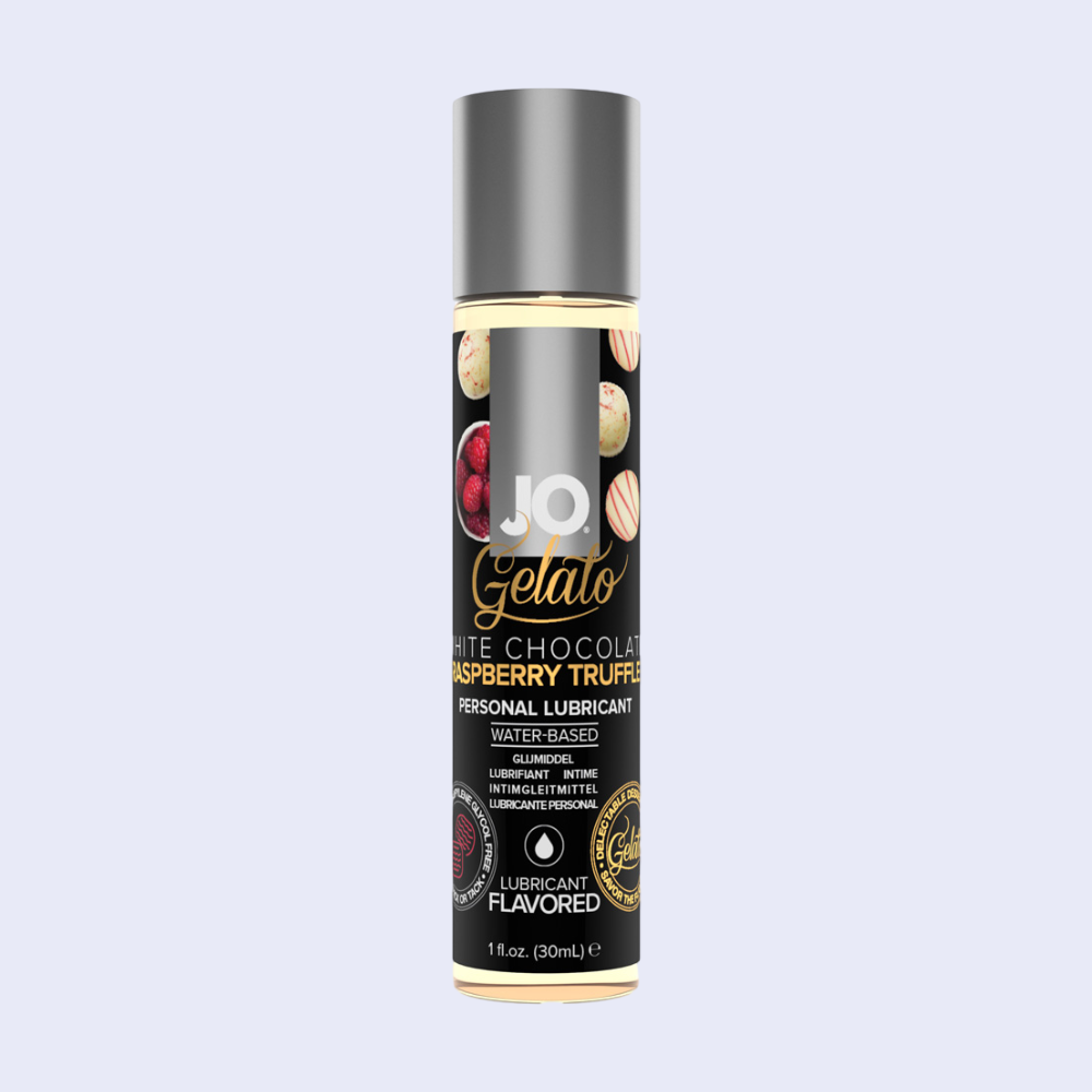JO Gelato White Chocolate Raspberry Truffle Flavored Lubricant - La Pepa