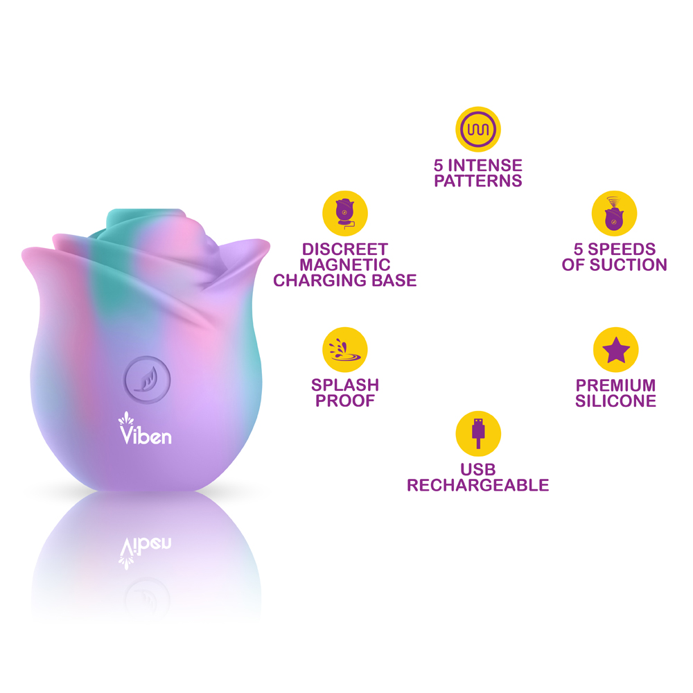 Viben Zen Rose Suction Stimulator - La Pepa
