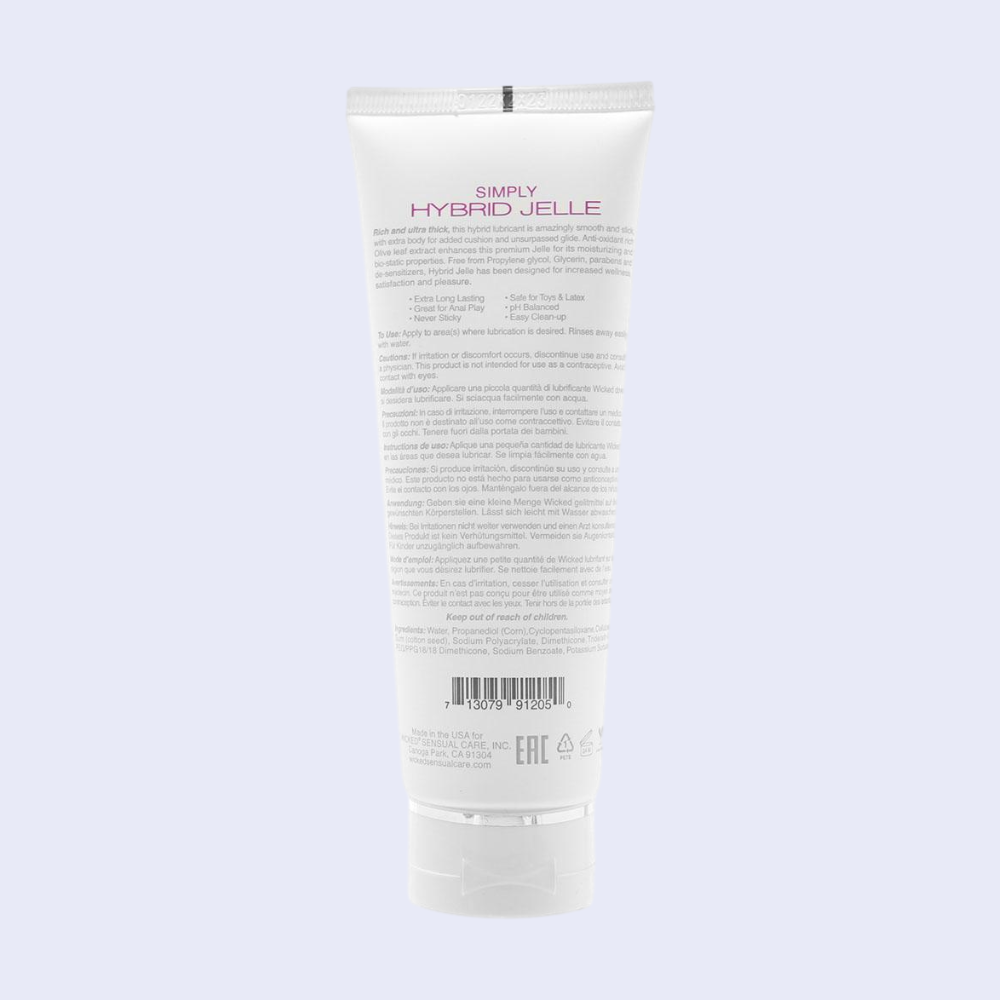 Wicked Simply Hybrid Jelle Lubricant - La Pepa