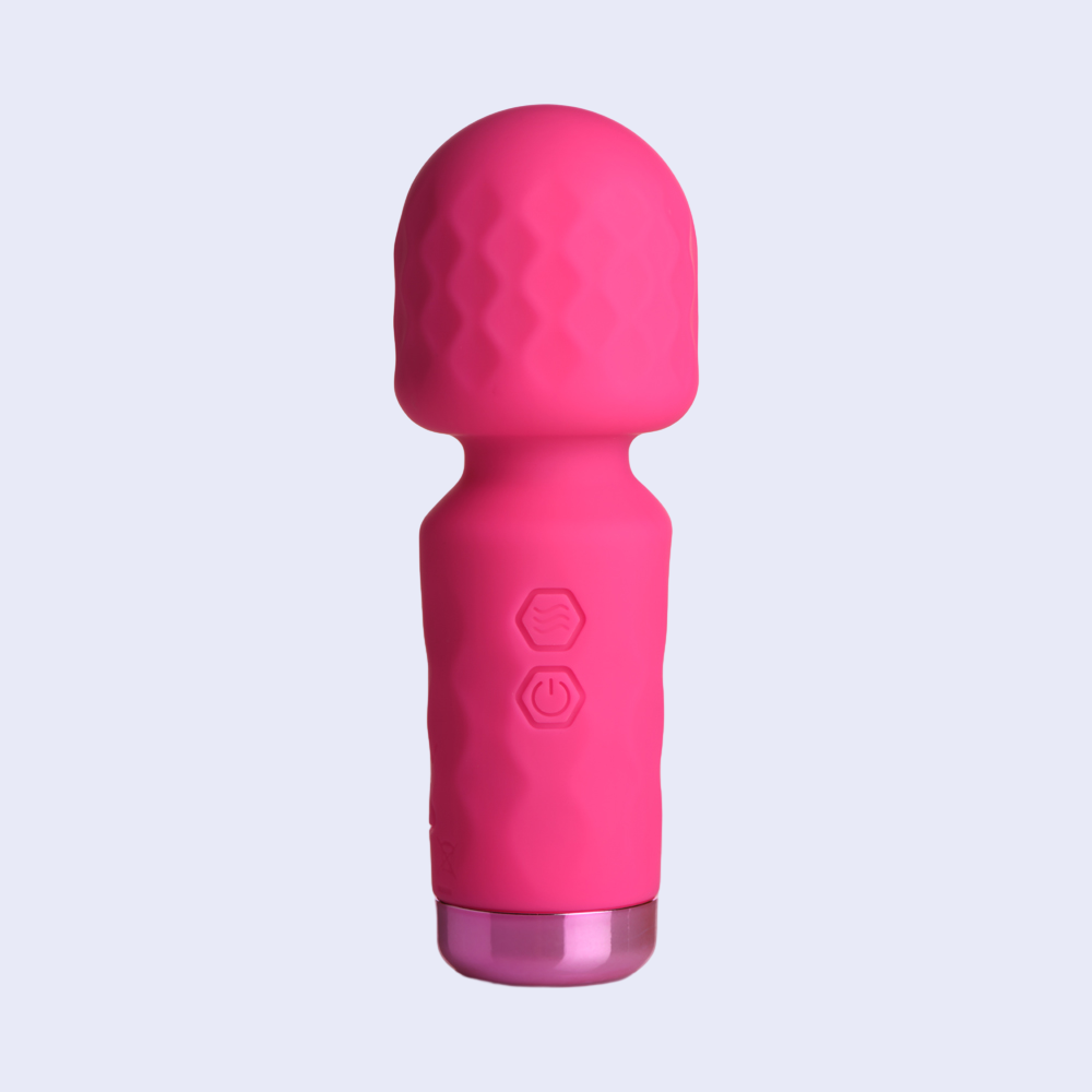 Bang! 10X Mini Silicone Wand Vibrator - La Pepa
