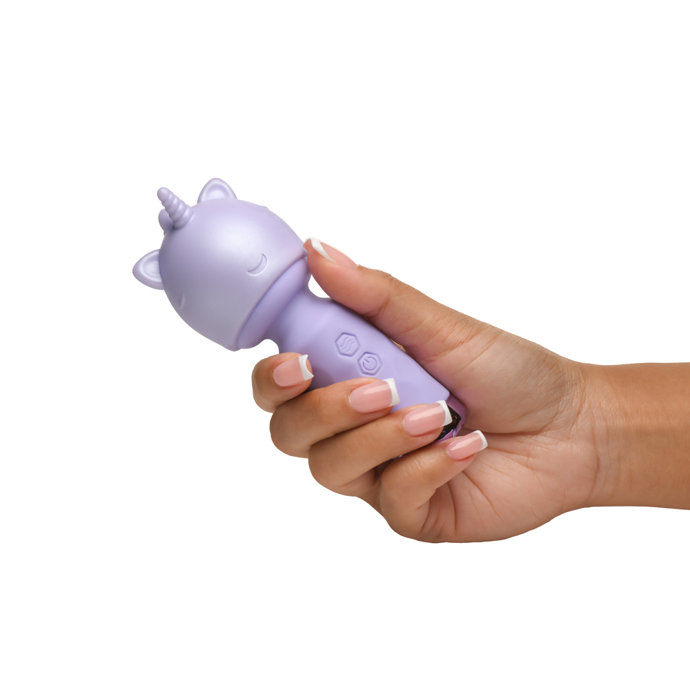 Bang! Unicorn Silicone Mini Wand Vibrator - La Pepa