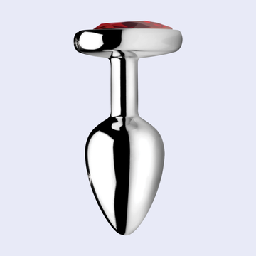Booty Sparks Heart Gem Metal Anal Plug