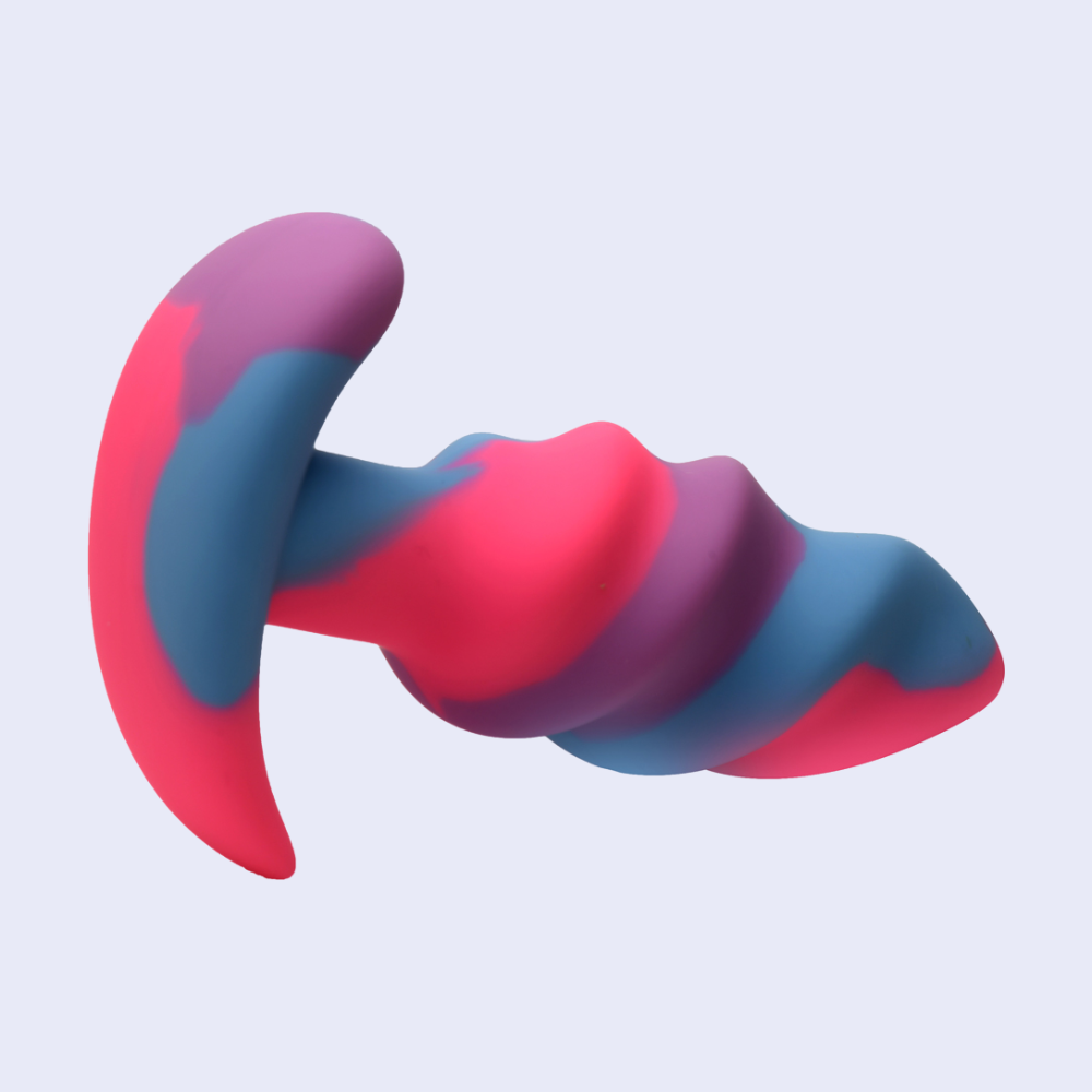 Creature Cocks Unicorn Swirl Silicone Butt Plug - La Pepa