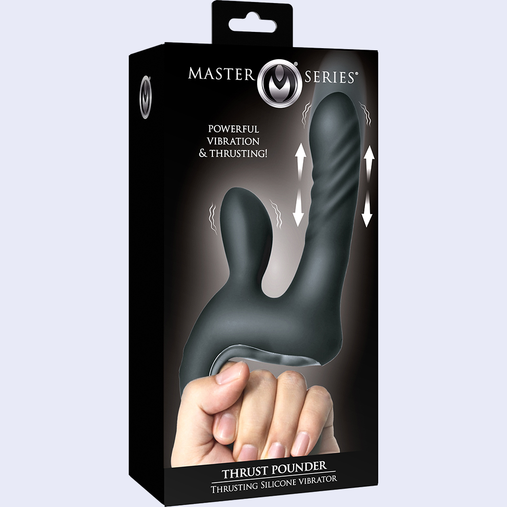 Master Series Thrust Pounder Thrusting Rabbit Vibrator - La Pepa